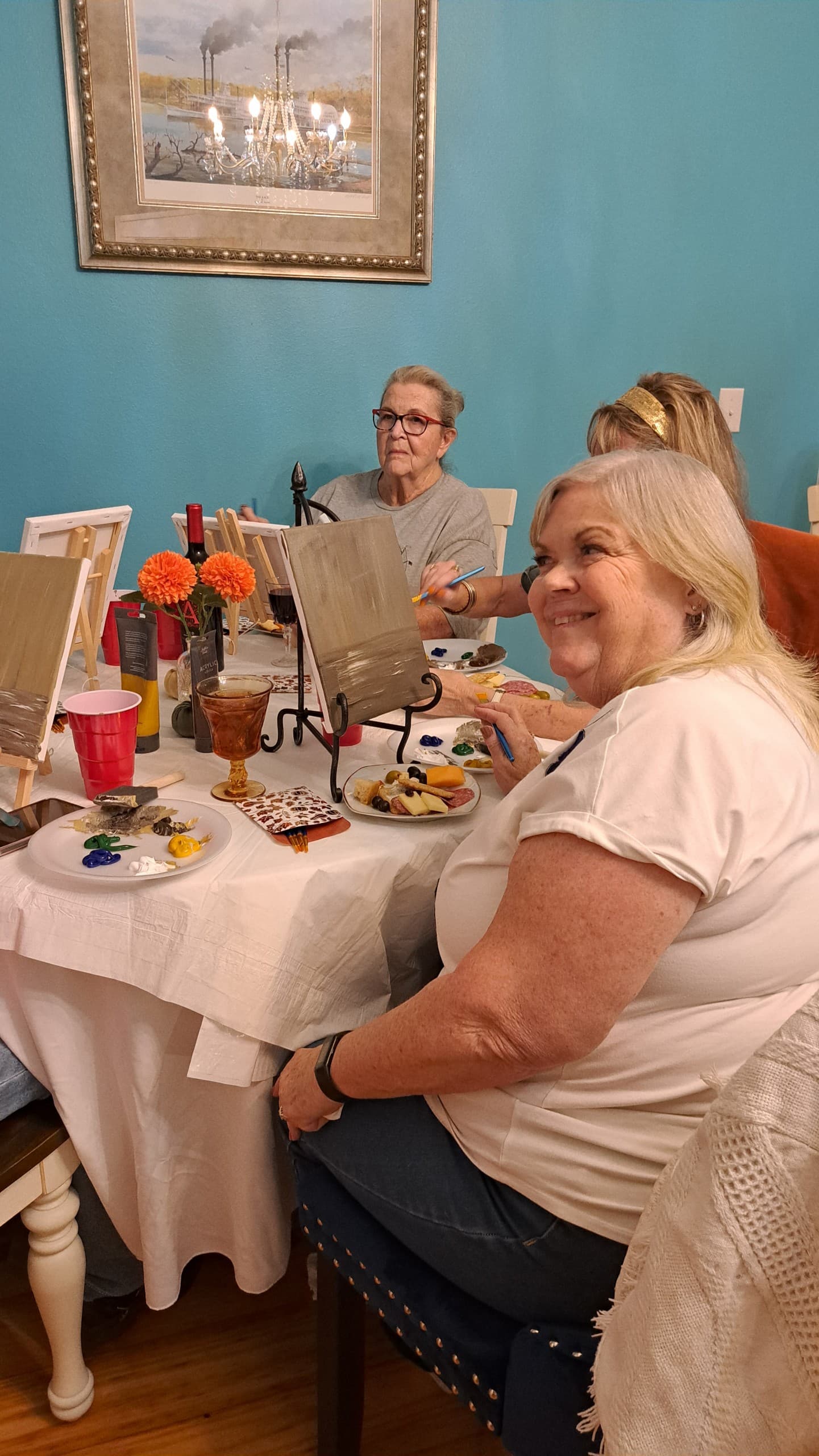 ladies night painting class steamboat inn jefferson texas