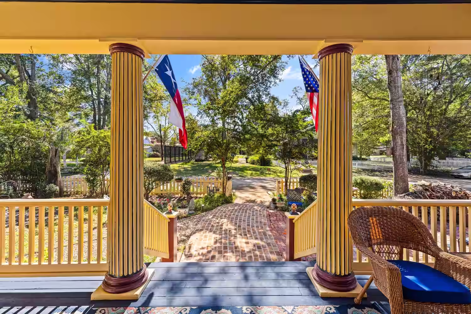 Steamboat Inn front porch